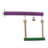 Maxbell Parrot Bird Wooden Perches Stand Rest Swing for Pet Bird Cage Decoration