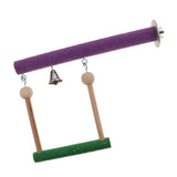 Maxbell Parrot Bird Wooden Perches Stand Rest Swing for Pet Bird Cage Decoration