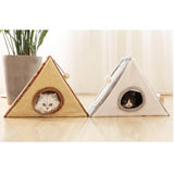 Maxbell Pet House Cat Climbing Frame Nest Scratchboard Pet Grinding Claw Toy Gray L