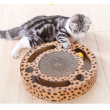 Maxbell Corrugated Paper Cat Scratching Board Turntable Grinding Claw Toy Blue