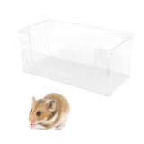 Max Acrylic Pet Hamster Bathroom Small Animal Toilet Hamster Gerbil Mouse L