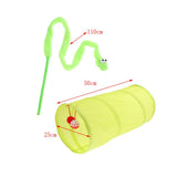 Maxbell 19Pcs Pet Toys Assortments Tunnel Interactive Toy 19Pieces-Green Cat Tunnel