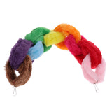 Maxbell Bird Cage Hanging Rope Toy - Parrot Nine Rings With Rainbow Color Rope Perch