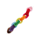 Maxbell Bird Cage Hanging Rope Toy - Parrot Nine Rings With Rainbow Color Rope Perch