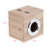 Maxbell Wooden Pet Hamster House Nest Hut Small Animal Hideout Cage M