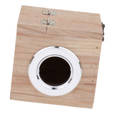 Maxbell Wooden Pet Hamster House Nest Hut Small Animal Hideout Cage M