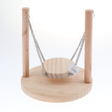 Maxbell Wooden Small Animal Toy Sports Time Perch Swing Bridge For Birds Hamster