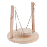 Maxbell Wooden Small Animal Toy Sports Time Perch Swing Bridge For Birds Hamster