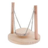 Maxbell Wooden Small Animal Toy Sports Time Perch Swing Bridge For Birds Hamster