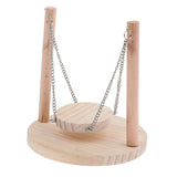 Maxbell Wooden Small Animal Toy Sports Time Perch Swing Bridge For Birds Hamster