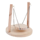 Maxbell Wooden Small Animal Toy Sports Time Perch Swing Bridge For Birds Hamster