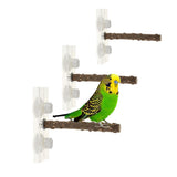 Maxbell Portable Parakeet Cockatiel Standing Chew Toy Bird Parrot Perch Stand Rod 25cm