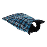 Maxbell Windproof British Style Plaid Dog Vest Winter Coat Warm Apparel Cold Weather Blue M
