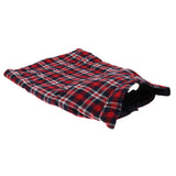 Maxbell Windproof British Style Plaid Dog Vest Winter Coat Warm Apparel Cold Weather Red M
