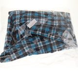 Maxbell Windproof British Style Plaid Dog Vest Winter Coat Warm Apparel Cold Weather Blue XL