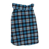 Maxbell Windproof British Style Plaid Dog Vest Winter Coat Warm Apparel Cold Weather Blue XL