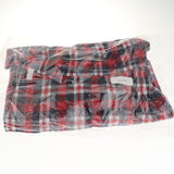 Maxbell Windproof British Style Plaid Dog Vest Winter Coat Warm Apparel Cold Weather Red XL