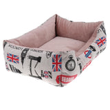 Max Washable Short Plush Cotton Dog Sofa Nest Kennel Sleep Bed  Car printing