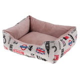 Max Washable Short Plush Cotton Dog Sofa Nest Kennel Sleep Bed  Car printing