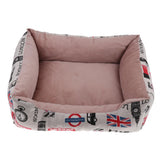 Max Washable Short Plush Cotton Dog Sofa Nest Kennel Sleep Bed  Car printing