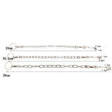 Maxbell Pet Bird Leash Parrot Foot Chain Stainless Steel Training Anklet Ring 07