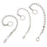 Maxbell Pet Bird Leash Parrot Foot Chain Stainless Steel Training Anklet Ring 07