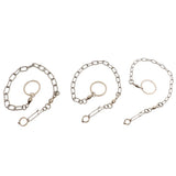Maxbell Pet Bird Leash Parrot Foot Chain Stainless Steel Training Anklet Ring 07