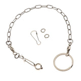 Maxbell Pet Bird Leash Parrot Foot Chain Stainless Steel Training Anklet Ring 07