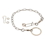 Maxbell Pet Bird Leash Parrot Foot Chain Stainless Steel Training Anklet Ring 07
