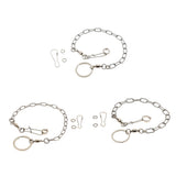 Maxbell Pet Bird Leash Parrot Foot Chain Stainless Steel Training Anklet Ring 07