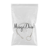 Maxbell Pet Bird Leash Parrot Foot Chain Stainless Steel Training Anklet Ring 07