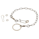 Maxbell Pet Bird Leash Parrot Foot Chain Stainless Steel Training Anklet Ring 07