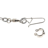 Maxbell Pet Bird Leash Parrot Foot Chain Stainless Steel Training Anklet Ring 07