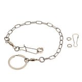 Maxbell Pet Bird Leash Parrot Foot Chain Stainless Steel Training Anklet Ring 07