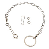 Maxbell Pet Bird Leash Parrot Foot Chain Stainless Steel Training Anklet Ring 07
