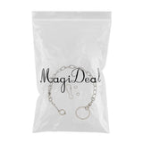 Maxbell Pet Bird Leash Parrot Foot Chain Stainless Steel Training Anklet Ring 09