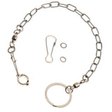 Maxbell Pet Bird Leash Parrot Foot Chain Stainless Steel Training Anklet Ring 09