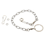 Maxbell Pet Bird Leash Parrot Foot Chain Stainless Steel Training Anklet Ring 09