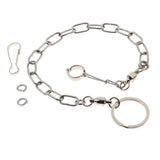 Maxbell Pet Bird Leash Parrot Foot Chain Stainless Steel Training Anklet Ring 12