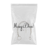 Maxbell Pet Bird Leash Parrot Foot Chain Stainless Steel Training Anklet Ring 12