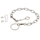 Maxbell Pet Bird Leash Parrot Foot Chain Stainless Steel Training Anklet Ring 12