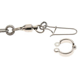 Maxbell Pet Bird Leash Parrot Foot Chain Stainless Steel Training Anklet Ring 12