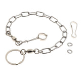 Maxbell Pet Bird Leash Parrot Foot Chain Stainless Steel Training Anklet Ring 12