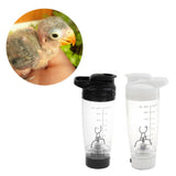 Maxbell Automatic Powdered Milk Mixing Cup Pet Bird Small Animal Waterer White