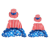Maxbell Pet Dog Cat American Flag Party Female Suit Costume Fancy Dress Outfit S