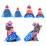 Maxbell Pet Dog Cat American Flag Party Female Suit Costume Fancy Dress Outfit S