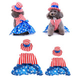 Maxbell Pet Dog Cat American Flag Party Female Suit Costume Fancy Dress Outfit S