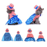 Maxbell Pet Dog Cat American Flag Party Female Suit Costume Fancy Dress Outfit S
