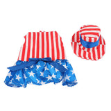 Maxbell Pet Dog Cat American Flag Party Female Suit Costume Fancy Dress Outfit S