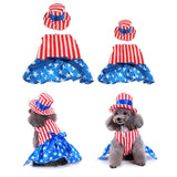 Maxbell Pet Dog Cat American Flag Party Female Suit Costume Fancy Dress Outfit S